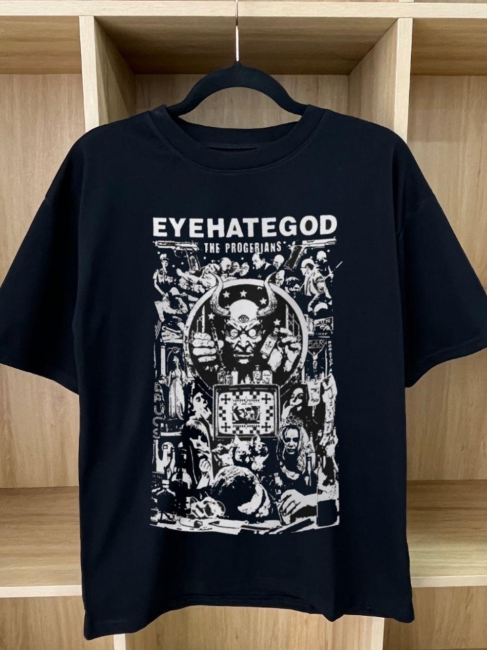 Eyehategod Full Dark Illustration Printed T-shirt